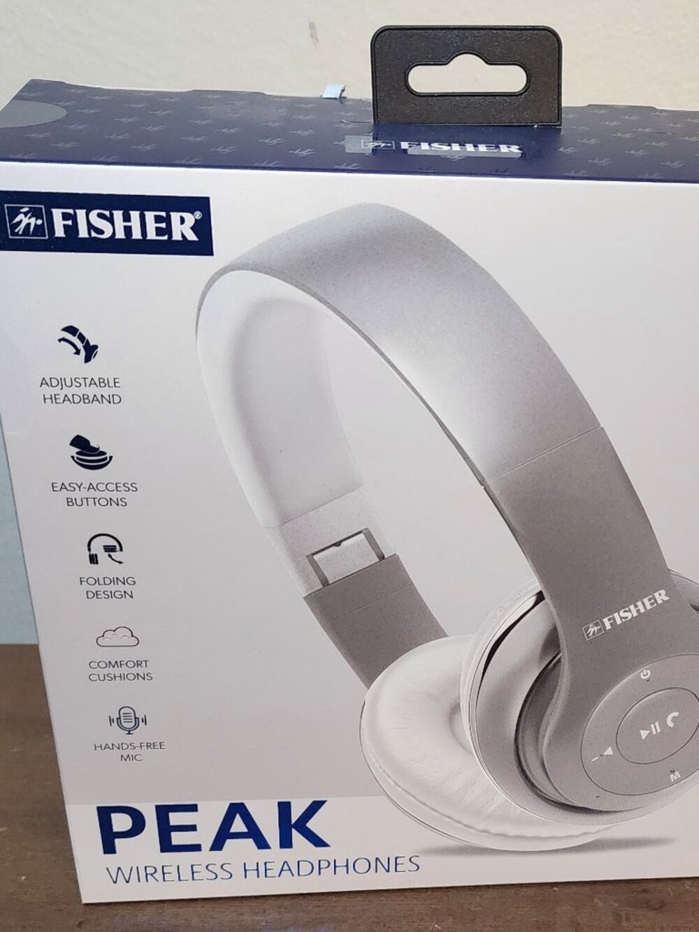 Fisher Peak Wireless Headphones Bluetooth Over The Ear Headphone
